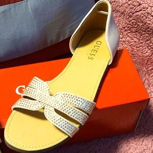 Guess rose gold flats